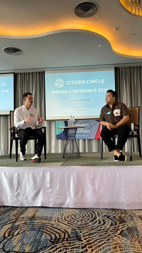 Timo Clasen bei einem Panel auf der Citizen Circle Winter Conference